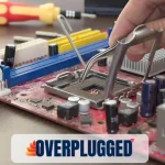 Overplugged - Red light on a motherboard